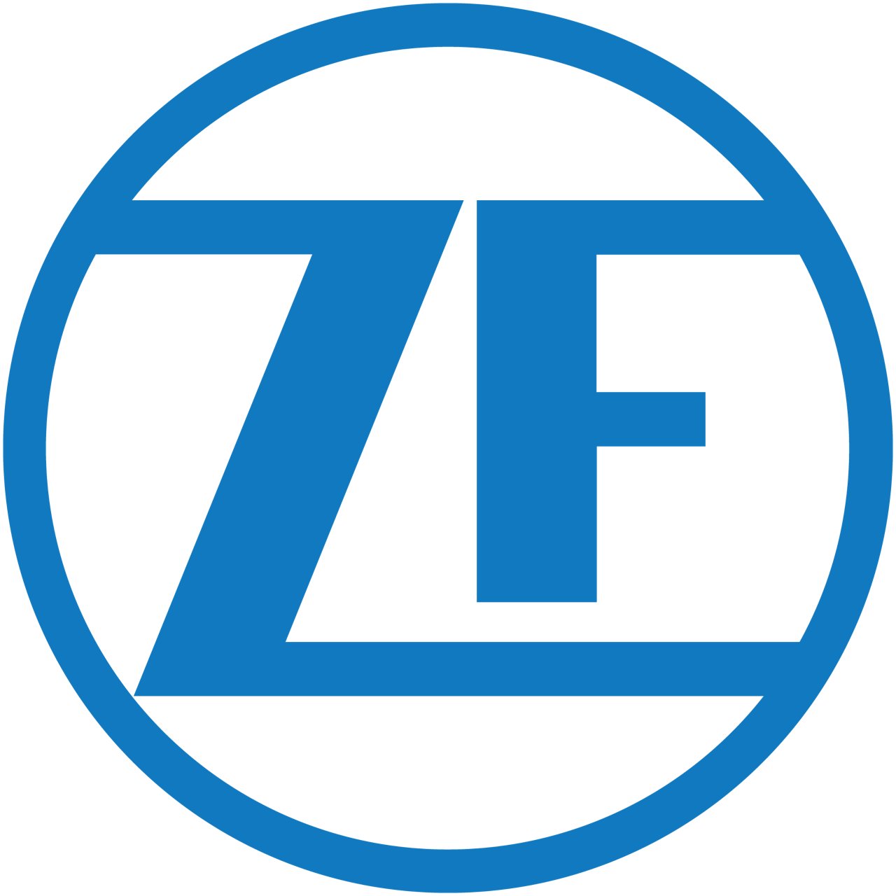 ZF Electronics logo in color with transparent background